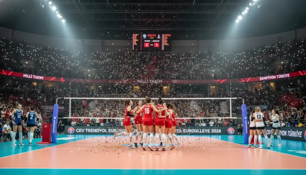 Voleybolun Sultanları Almanya Karşısında Liderliğini Perçinledi